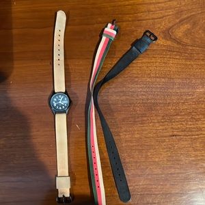 Oris watch with three interchangeable watch bands